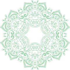 Beautiful flower art and mandala vector design