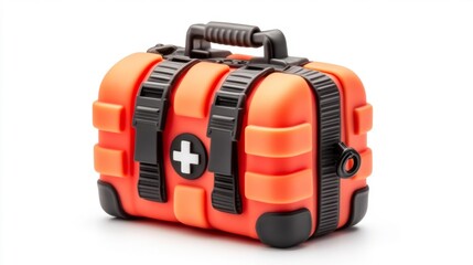 Fototapeta premium Portable First Aid Kit for Emergency Preparedness. Generative AI