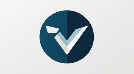 Abstract V Logo Design: Minimalist Brand Identity