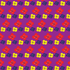 seamless pattern with flowers
