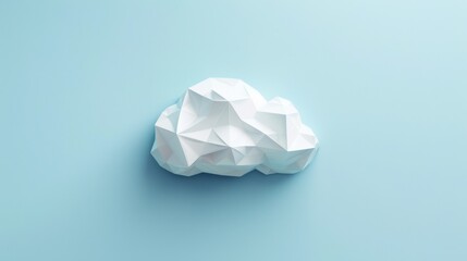 Geometric Cloud Design - Abstract Art Piece