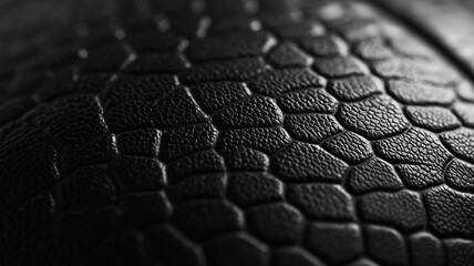 Obraz premium A Close-up of the texture on an black basketball