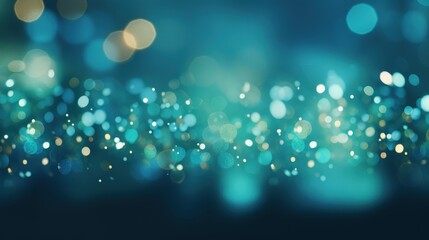 Obraz premium Vibrant Abstract Blue Background with Soft Bokeh Effects for Banner and Design Use, Perfect for Presentations or Digital Art Projects