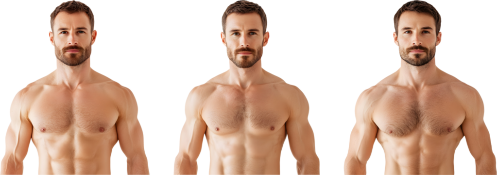 Muscular bodybuilder guy posing confidently.