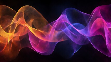Fototapeta premium Abstract Colorful Waves Flowing Dynamically