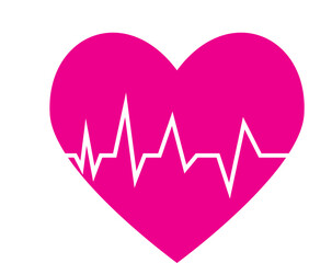 heart with heartbeat icon