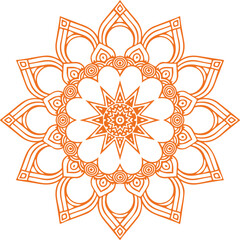 Beautiful flower art and mandala vector design