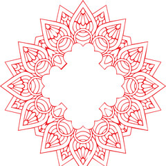Beautiful Mandala Art and Vector Mandala Design Image.
