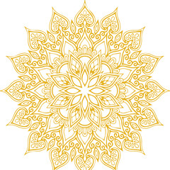 Beautiful flower art and mandala vector design
