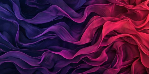 Obraz premium Colorful Waves of Fabric Flowing in Soft Motion
