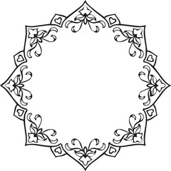 Obraz premium Beautiful flower art and mandala vector design