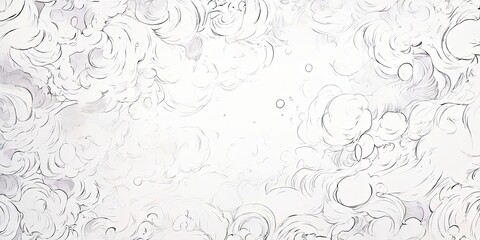 A white background with a lot of circles and swirls