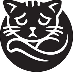 Black cat silhouette