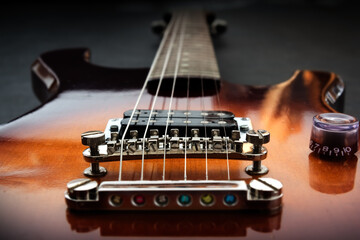 Vintage european american electric guitar