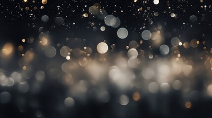 Mystical Bokeh Background with Defocused Glimmering Lights and Ethereal Fog in Soft Color Tones for Artistic and Dreamlike Visuals