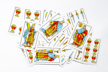Spanish card game, spanish deck Tarot cards