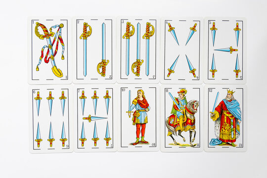 Spanish card game, spanish deck Tarot cards