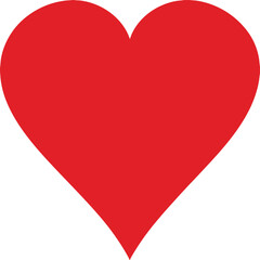red heart vector illustration design
