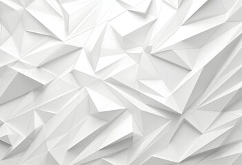 Fototapeta premium Abstract White Triangular Forms: A Minimalist Geometric Composition