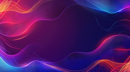 Fototapeta premium A vibrant abstract background with flowing waves of color, suitable for digital designs.