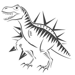 Playful Dinosaur Skeleton Design With Sharp Angular Feat High Quality Editable Vector Design and illustration