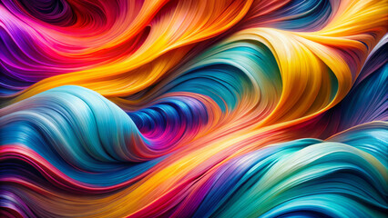 Obraz premium Vibrant abstract swirls of color create dynamic and elegant background