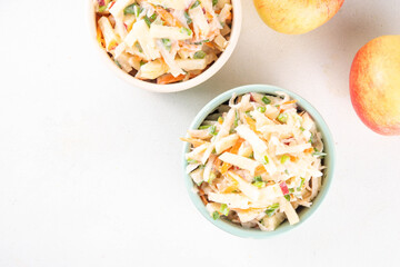 Homemade Asian Apple Slaw Salad