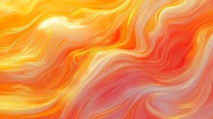 Dynamic Warm Color Waves Creating a Mesmerizing Abstract Scene