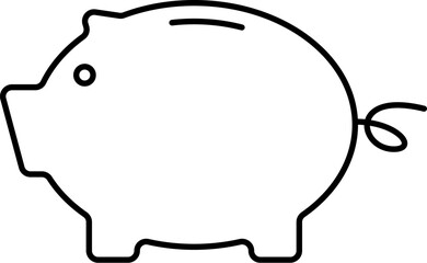 Simple vector icon money box