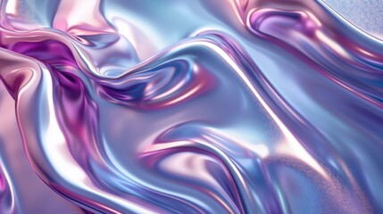 Obraz premium Shiny Liquid Metal 3D Form for Modern Design Projects