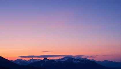 Obraz premium Mountain landscape at sunset