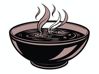 Elegant Black Plate for Serving Juice A.eps