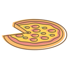Hand Drawn Pizza