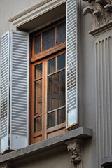 Fototapeta premium windows with shutters