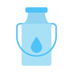 Milk tank flat icon