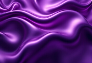 Obraz premium Luxurious Purple Silk: Abstract Waves of Opulence