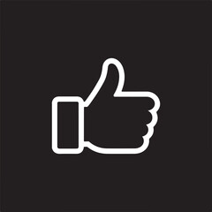 Thumbs Up Icon - Social Media Like Button for Engagement and Branding