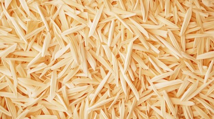 Fototapeta premium Close-up of shredded, pale yellow food. Food texture background