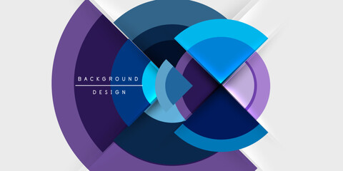 Target circle geometric abstract shapes. Vector Illustration For Wallpaper, Banner, Background, Card, Book Illustration, landing page