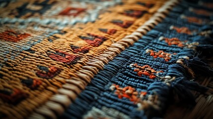 Detailed Close Up Of Woven Textile Fabric