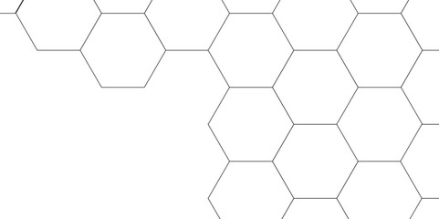 Abstract white hexagon concept background. Seamless bright white abstract honeycomb. Technology for design element vector abstract background