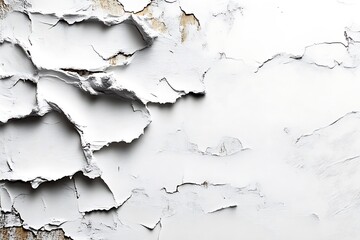 Obraz premium Peeling white paint on wood texture.