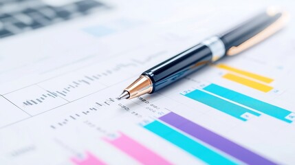 Gantt chart and pen on a desk, organized project timeline, clear planning tools, inviting workspace environment, emphasizing productivity and project management