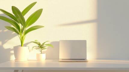 Free Space Serenity, an expansive view of an open area with soft, diffused light illuminating the subtle textures of the surrounding environment, evoking tranquility and openness.