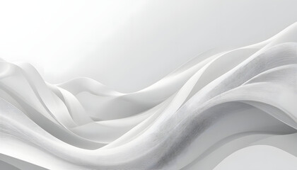 Obraz premium Abstract white and gray background with smooth lines, waves, and flowing shapes conveying elegance. 