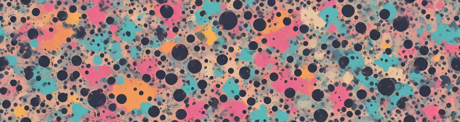 illustrazione sfondo con elementi astratti e motivi geometrici a tema surreale