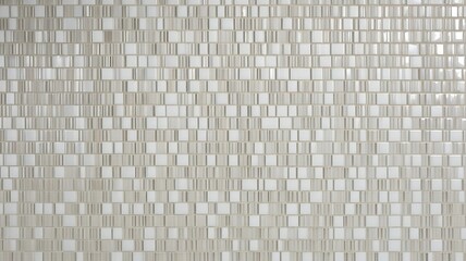 Abstract white ceramic mosaic tile wall texture background and some Chicken room element