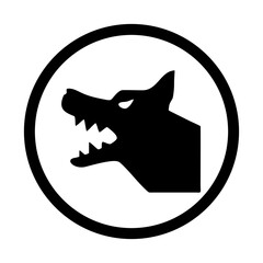 beware of dog sign