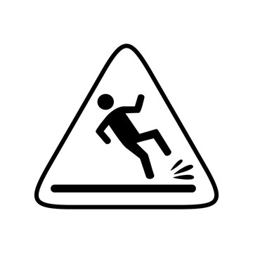 caution slippery floor sign