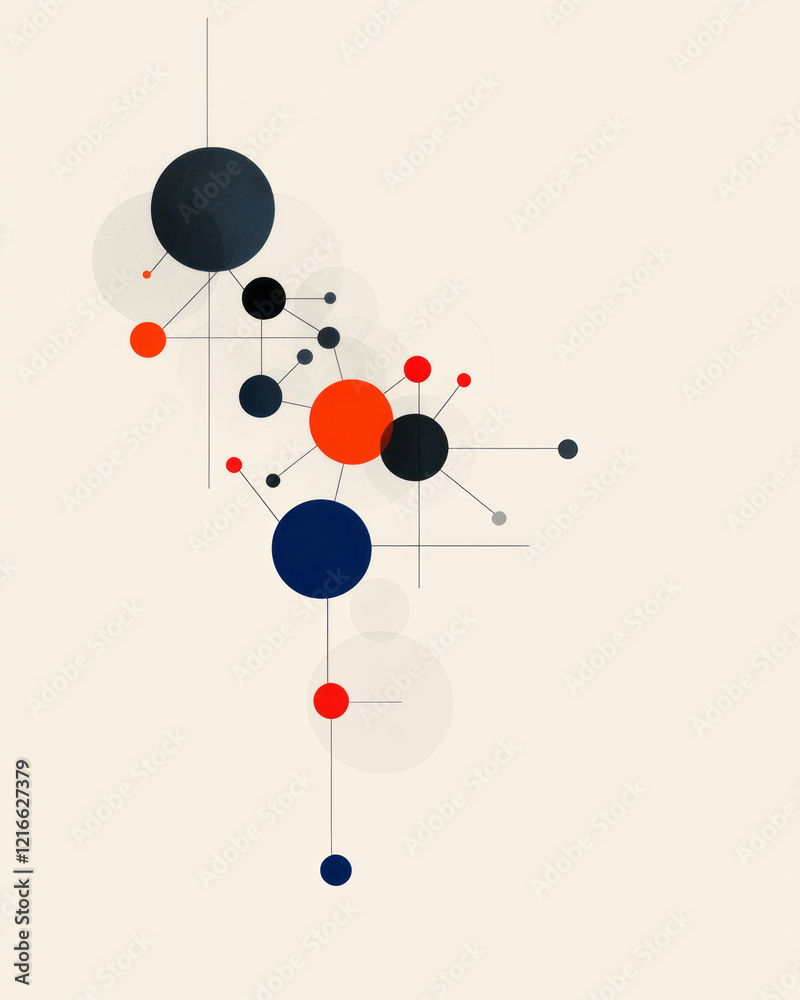 Aufkleber a minimalist illustration of interconnected nodes forming a secure network, symbolizing the preserva